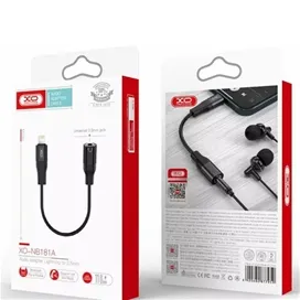 تبدیل جک 3.5 میلی‌متری به لایتنینگ ایکس‌او XO-NB181A Audio Lighting To 3.5mm
