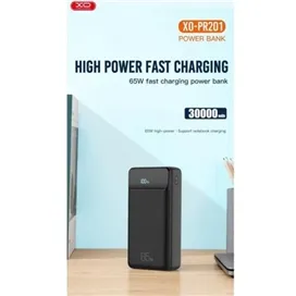 پاوریانک 65 وات 30000 ایکس او XO-PR201 Dual-way Fast Charging Powerbank