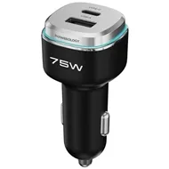 شارژر فندکی پاورولوژی Powerology 75W Dual-Port High Power-Port Car Charger