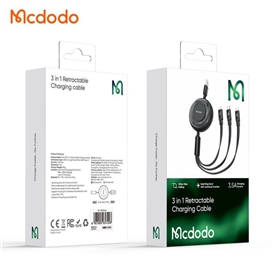 کابل سه سر مک دودو Mcdodo CA-3570 توان 15 وات و طول 1.2متر