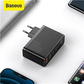 شارژر دیواری باسئوس مدل CCGAN2P-L01 به همراه کابل تبدیل USB-C