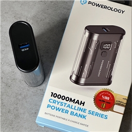 پاور بانک Power Bank پاورولوژی POWEROLOGY کریستالی مدل PPBCHA24 10000 mAh