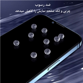 محافظ صفحه نمایش حریم شخصی بولوئو آیفون Blueo HD Anti-Peep Tempered Glass B Iphone 12 PRO MAX