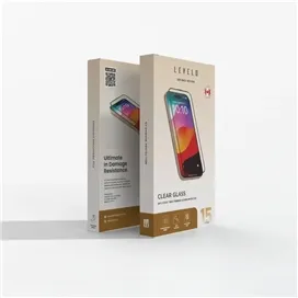 گلس تمام صفحه تمام چسب آیفون لولو Apple iPhone 15 Pro Max Levelo Clear