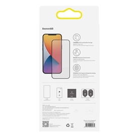 پک 2 تایی محافظ تمام صفحه بیسوس آیفون 12 مینی Baseuse Tempered Curved-Screen Protector For IP12 mini SGAPIPH54N-PE01