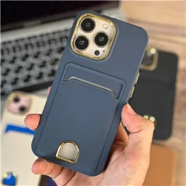 قاب چرمی Leather مدل جاکارتی دار مناسب برای Apple iPhone 13 Pro Max