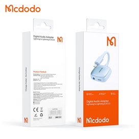 تبدیل لایتنینگ به جک 3.5 میلیمتری AUX + پورت لایتنینگ مک دودو مدل MCDODO CA-274