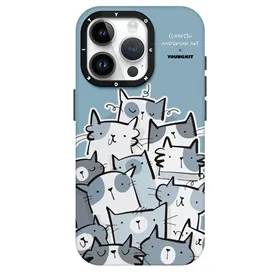 قاب مگ سیف برند یانگ کیت مدل YOUNGKIT X Elizabeth Anderson Art MagSafe Cat Sea مناسب برای iPhone 15 Pro Max