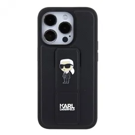 قاب کارل لاگرفلد مدل SAFFIANO LEATHER GRIP مناسب برای گوشی موبایل اپل آیفون 15 پرومکس