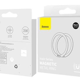 پک دو عددی حلقه مغناطیسی موبایل بیسوس Baseus Halo Series magnetic ring PCCH000001