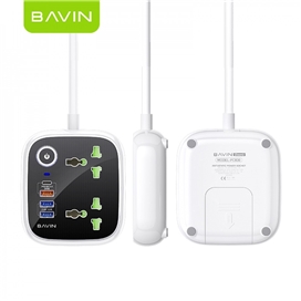 چند راهی برق و شارژر باوین Bavin PC830 دارای 4 پورت