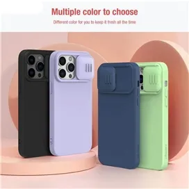 کاور نیلکین مدل CamShield Silky Silicon مناسب برای گوشی موبایل اپل iPhone 15 Pro Max