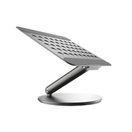 استند لپ تاپ و تبلت رو میزی برند پاورولوژی مدل Powerology Rotatable Desktop Stand for Laptop PLPRSTGY