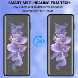 محافظ صفحه نمایش بوف مدل Hydrogel مناسب برای گوشی موبایل سامسونگ Galaxy Z Flip 5 به همراه محافظ پشت گوشی