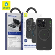 قاب برند Blueo بلو Armor Aramid Fiber Magnetic Case With Rotatable Stand 360° مناسب برای Apple iPhone 16 Pro