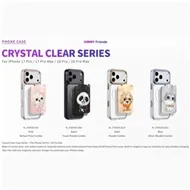 ست قاب شفاف و استند جاکارتی دار Big Eye Cute Pet نیمی Nimmy Magnetic Crystal Clear مناسب برای Apple iPhone 17 Pro Max