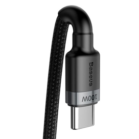 کابل دو سر تایپ سی 100 وات 2 متر بیسوس Baseus Cafule PD2.0 Flash Charging Cable CATKLF-ALG1