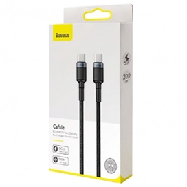 کابل دو سر تایپ سی 100 وات 2 متر بیسوس Baseus Cafule PD2.0 Flash Charging Cable CATKLF-ALG1