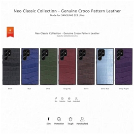 قاب کجسا Kajsa Neo Classic Collection Genuine Croco مناسب برای Samsung Galaxy S23 Ultra