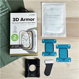 محافظ صفحه نمایش اپل واچ جی سی پال JCPAL مدل 3D Armor مناسب برای Apple Watch Size 45