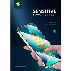 گلس دور سلیکیونی گرین لاین آیفون Green Lion 3D Silicone Plus High Definition مناسب برای Apple iPhone 14 Pro