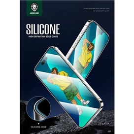 گلس دور سلیکیونی گرین لاین آیفون Green Lion 3D Silicone Plus High Definition مناسب برای Apple iPhone 14 Plus