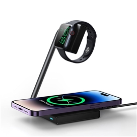 شارژر بیسیم 2 کاره جویروم Joyroom 2in1 wireless charger JR-WQN05