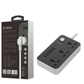 چند راهی برق 2500 وات الدینو LDNIO Power Strip SC3604