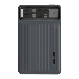 پاوربانک 10000 پرودو Porodo Slim Power Bank PD-PBFCH029 توان 22.5 وات و کابل متصل