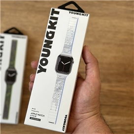 بند اپل واچ یانگکیت Youngkit Futuristic Circuit Silicone Magentic Apple Watch Band مناسب برای سایز 38,40,41