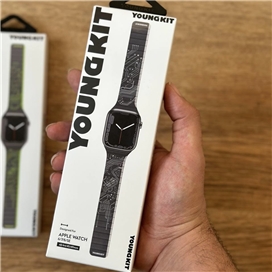 بند اپل واچ یانگکیت Youngkit Futuristic Circuit Silicone Magentic Apple Watch Band مناسب برای سایز 38,40,41