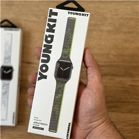 بند اپل واچ یانگکیت Youngkit Futuristic Circuit Silicone Magentic Apple Watch Band مناسب برای سایز 38,40,41