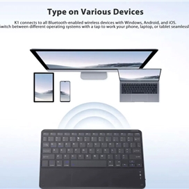 کیبورد بلوتوثی بدون تاچ پد کوتسی Coteci Portable Bluetooth Smart Keyboard 64014