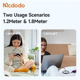 کابل شارژ لایتنینگ 3 آمپر مک دودو مدل MCDODO CA-2080 طول 1.2متر