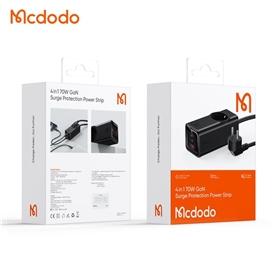 آداپتور شارژ و چند راهی محافظ برق 70 وات مک دودو مدل MCDODO GaN CH-4620