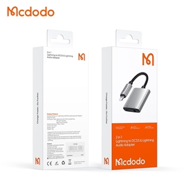 تبدیل لایتنینگ به جک 3.5 میلیمتری AUX+پورت لایتنینگ مک دودو مدل MCDODO CA-5540