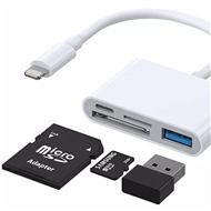 مبدل لایتنینگ چهار پورت جویروم Joyroom S-H142 Lightning To Usb Otg Card Reader