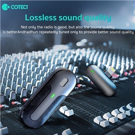 میکروفون بلوتوث لایتنینگ دو عددی کوتتسی Cotetci Wireless Microphone 74011