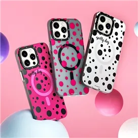 قاب YOUNGKIT یانگکیت Black Polka Dots Magsafe Series مناسب برای Apple iPhone 15 Pro