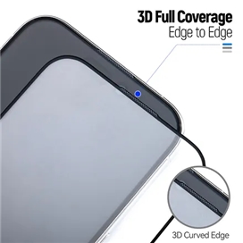 گلس فول BLUEO 3D Curved Full Glue Edge HD مناسب برای Apple iPhone 15 Pro