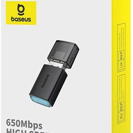 دانگل وای فای دو باند بیسوس Baseus Adapter WiFi FastJoy 650Mbps B01317600111-04