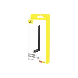 دانگل وای فای دو باند آنتن دار بیسوس Adapter Baseus FastJoy 650Mbps WiFi Adapter B01317600111-02