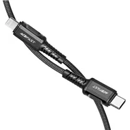 کابل شارژ تایپ سی به لایتینگ برند ACE FAST مدل C1-01 USB-C to Lightning aluminum alloy