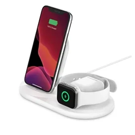 شارژر وایرلس 3 در 1 برند بلکین مدل BoostCharge WIZ001vf