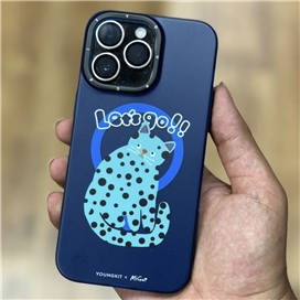 قاب YOUNGKIT یانگکیت Blue Polka Dot Cat Magsafe Series مناسب برای Apple iPhone 13 Pro Max