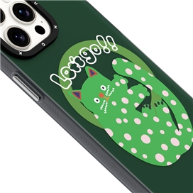 قاب YOUNGKIT یانگکیت Green Polka Dot Cat Magsafe Series مناسب برای Apple iPhone 14