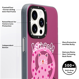 قاب YOUNGKIT یانگکیت Pink Polka Dot Cat Magsafe Series مناسب برای Apple iPhone 13 Pro