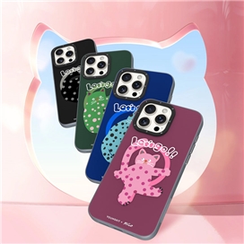 قاب YOUNGKIT یانگکیت Pink Polka Dot Cat Magsafe Series مناسب برای Apple iPhone 13 Pro