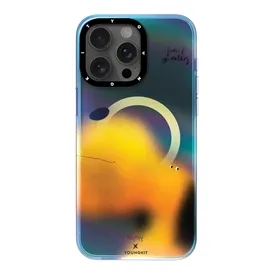 قاب YOUNGKIT یانگکیت Orange Bloodyhellbighead Laser Surface Magsafe Series مناسب برای Apple iPhone 15 Pro
