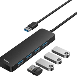 هاب USB چهار پورت بیسوس Baseus USB Hub UltraJoy Series Lite 4-Port B0005280B111-01